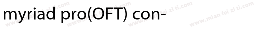 myriad pro(OFT) con字体转换